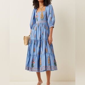 Agua by Agua Bendita Miel Dahlia Floral Dress